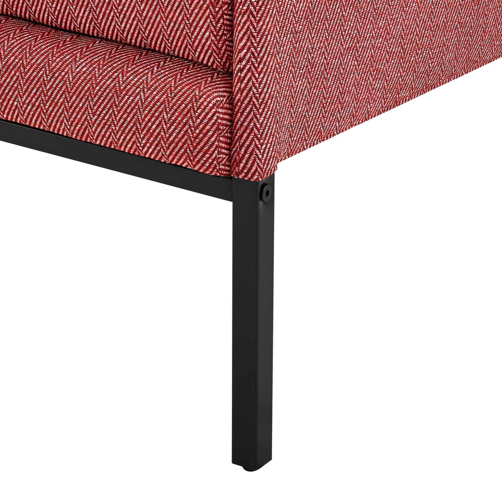 Ada Accent Chair - Berry Chevron