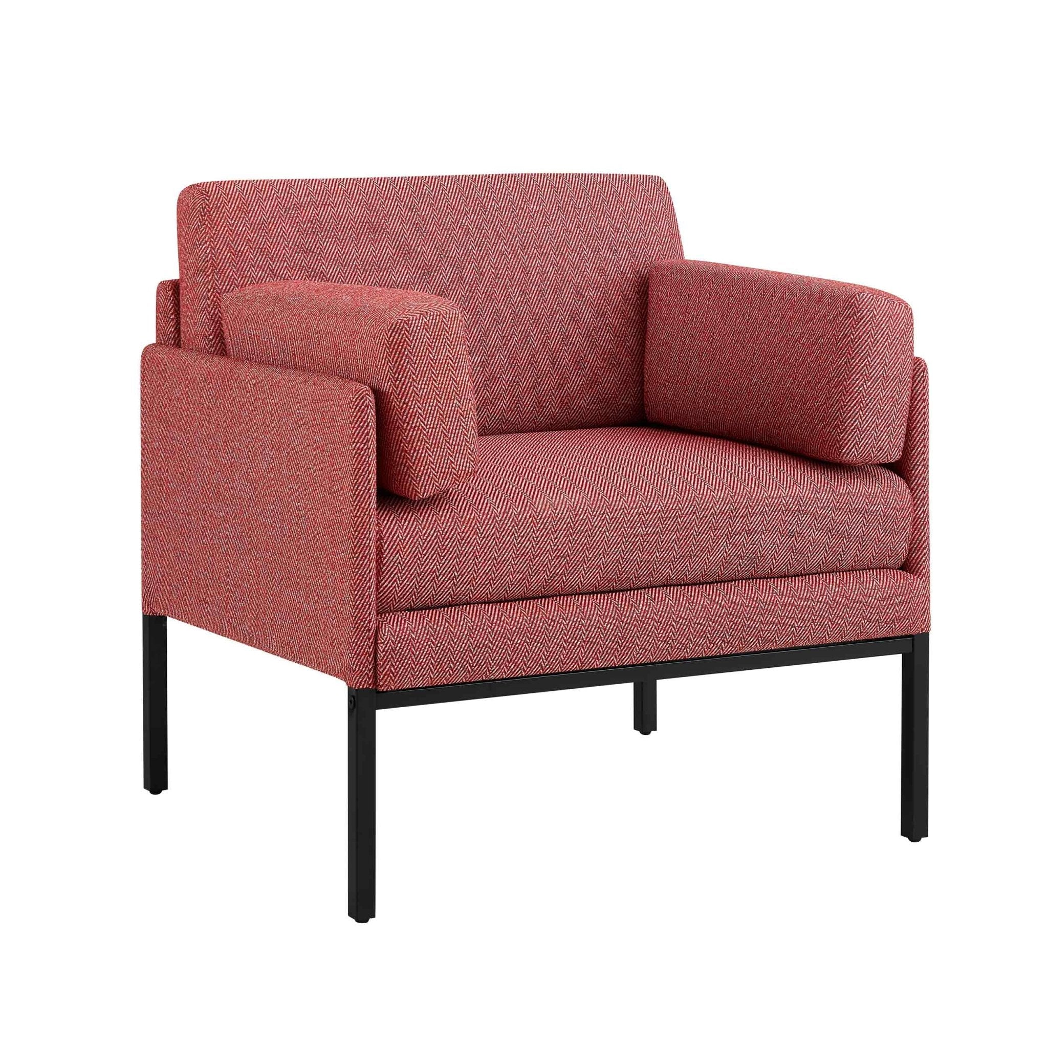 Ada Accent Chair - Berry Chevron