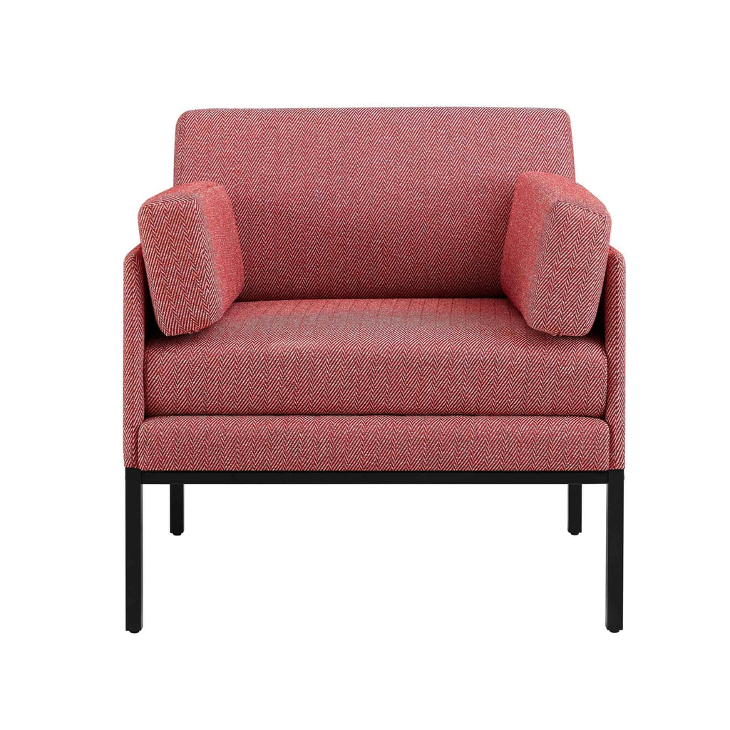 Ada Accent Chair - Berry Chevron