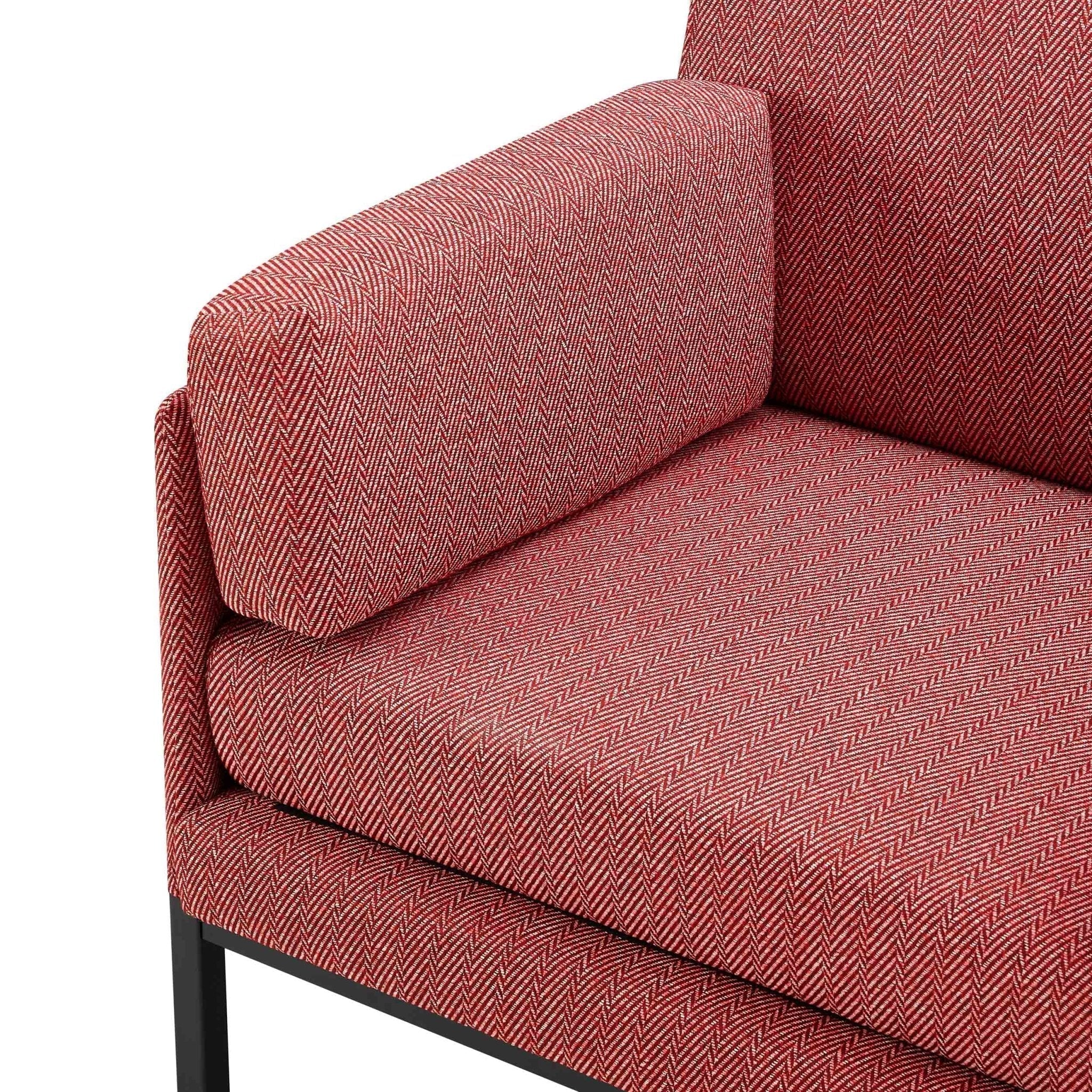 Ada Accent Chair - Berry Chevron