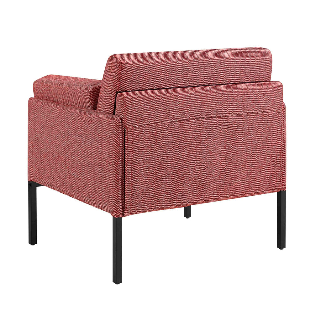 Ada Accent Chair - Berry Chevron