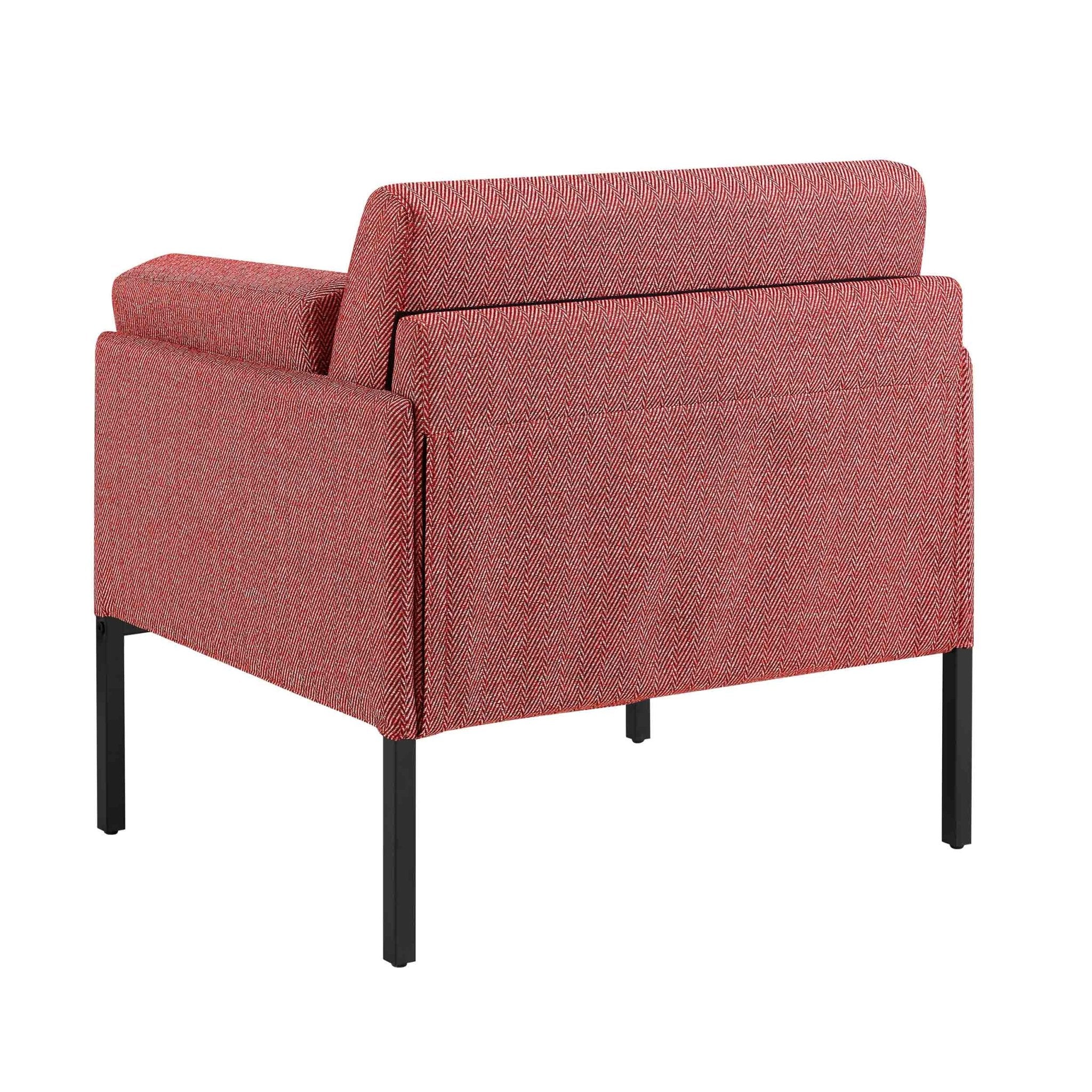 Ada Accent Chair - Berry Chevron