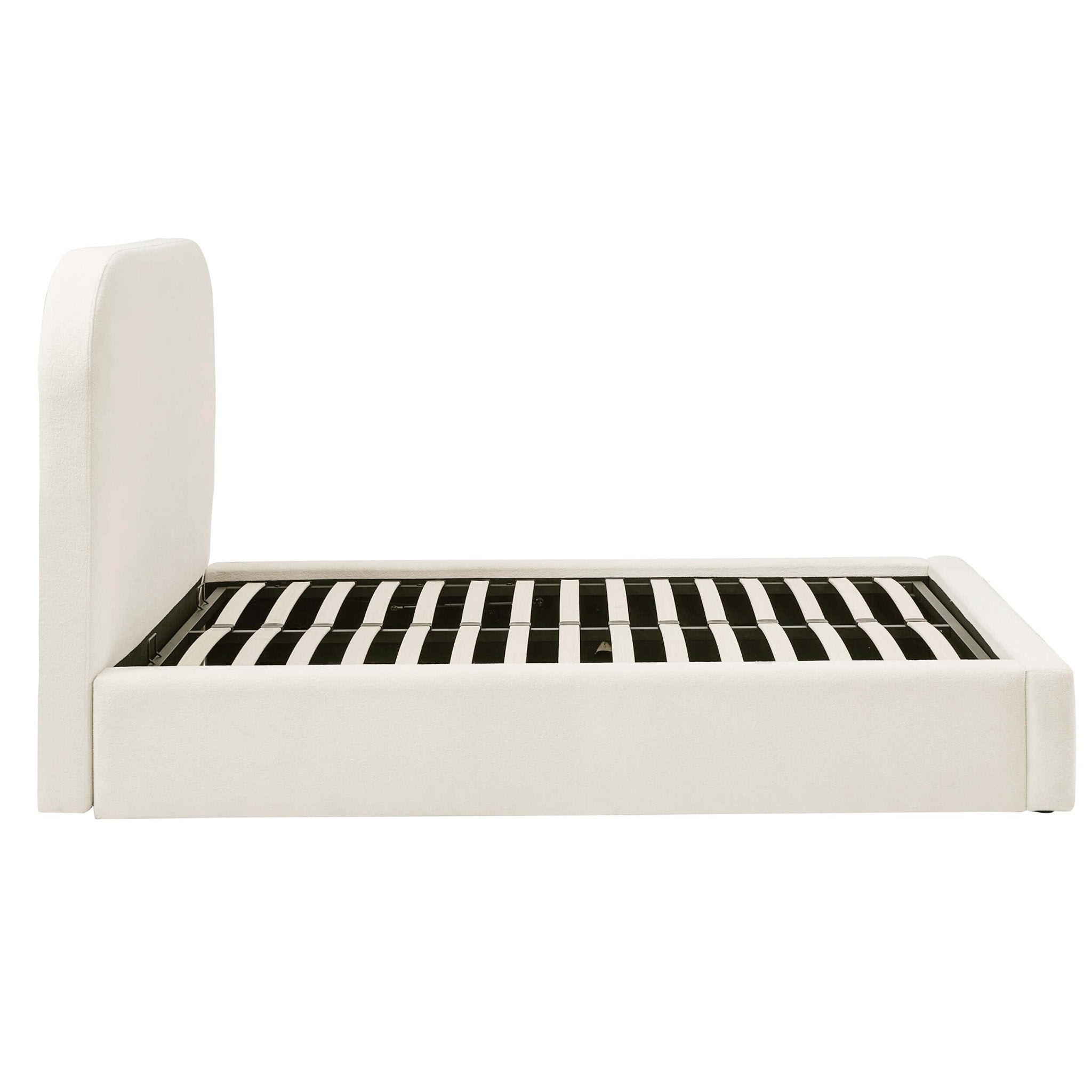 Aintree Ottoman Storage Bed - Teddy Cream