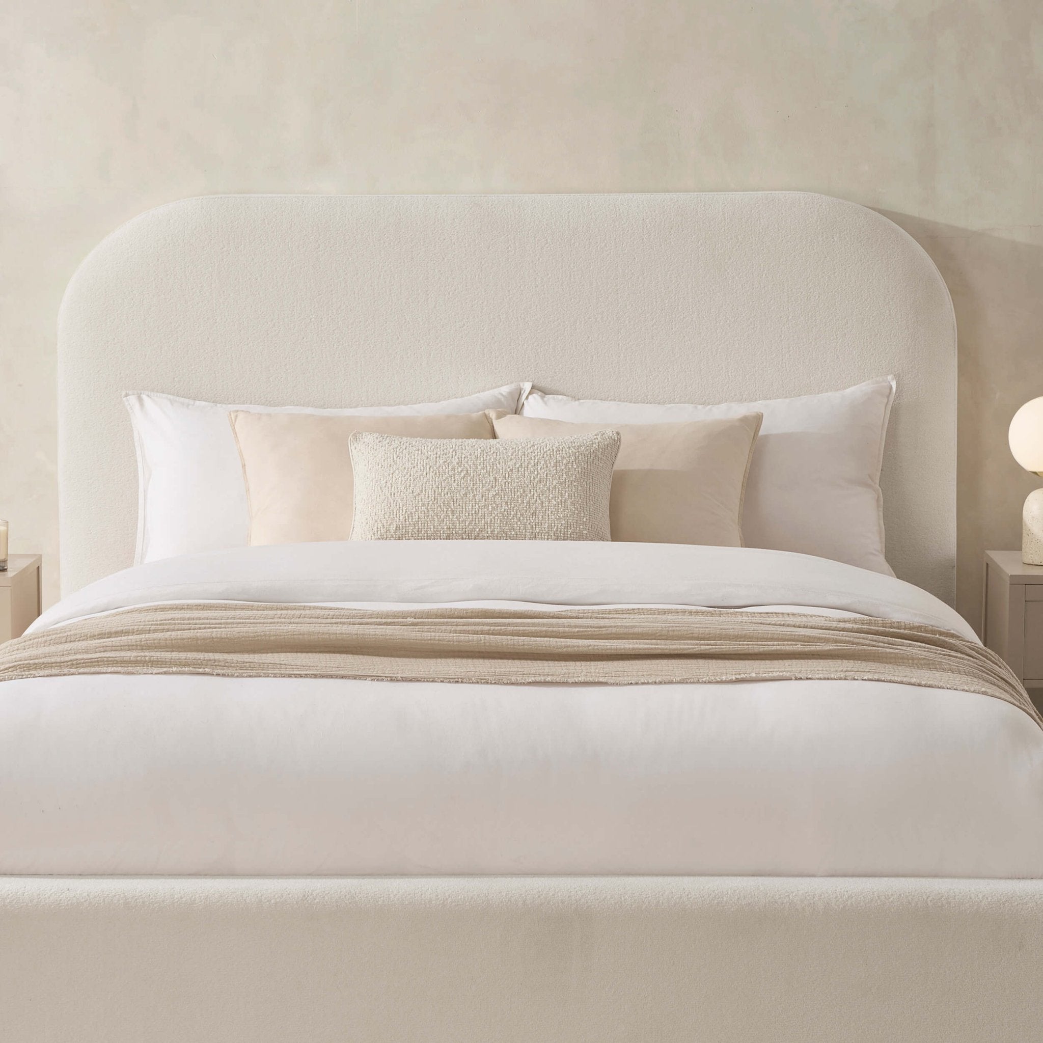 Aintree Ottoman Storage Bed - Teddy Cream