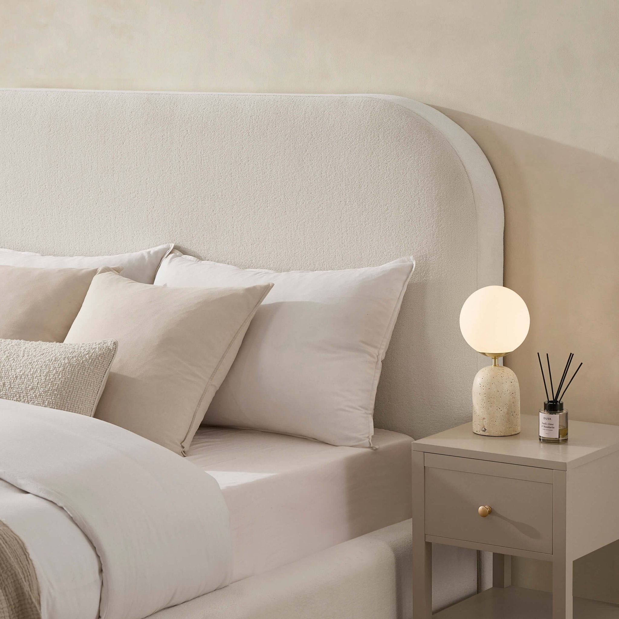 Aintree Ottoman Storage Bed - Teddy Cream