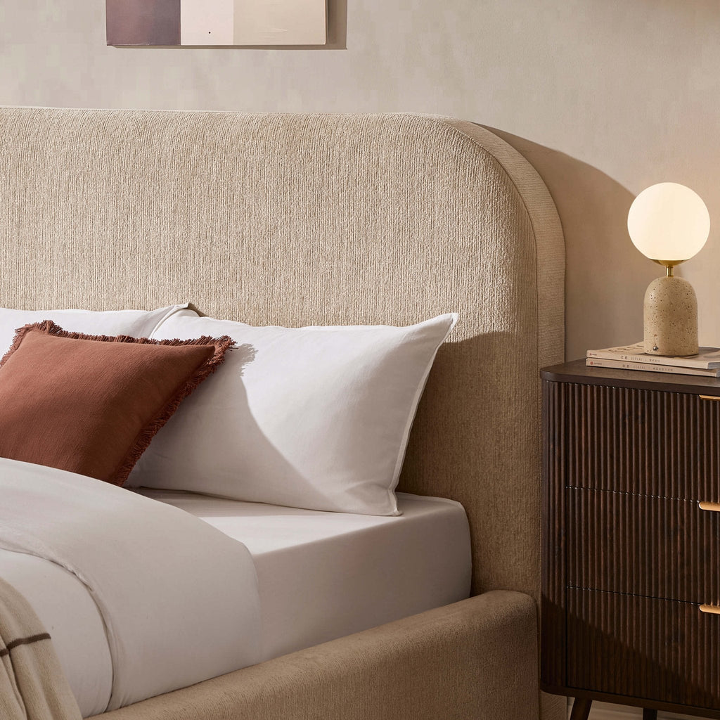 Aintree Ottoman Storage Bed - Textured Oatmeal