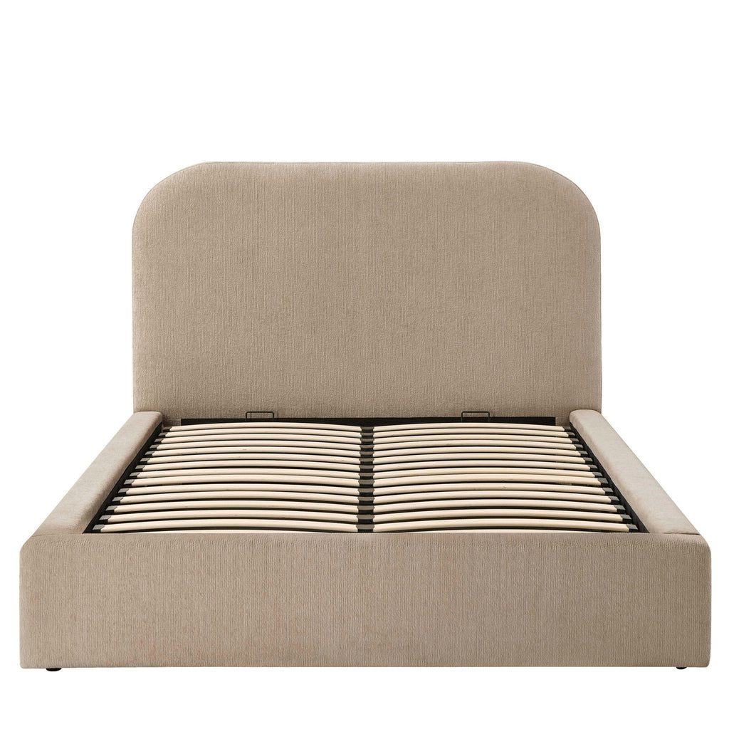 Aintree Ottoman Storage Bed - Textured Oatmeal