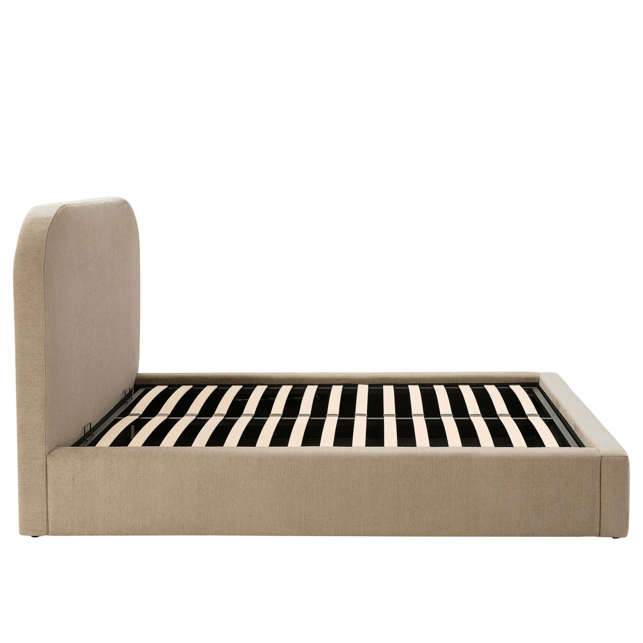 Aintree Ottoman Storage Bed - Textured Oatmeal