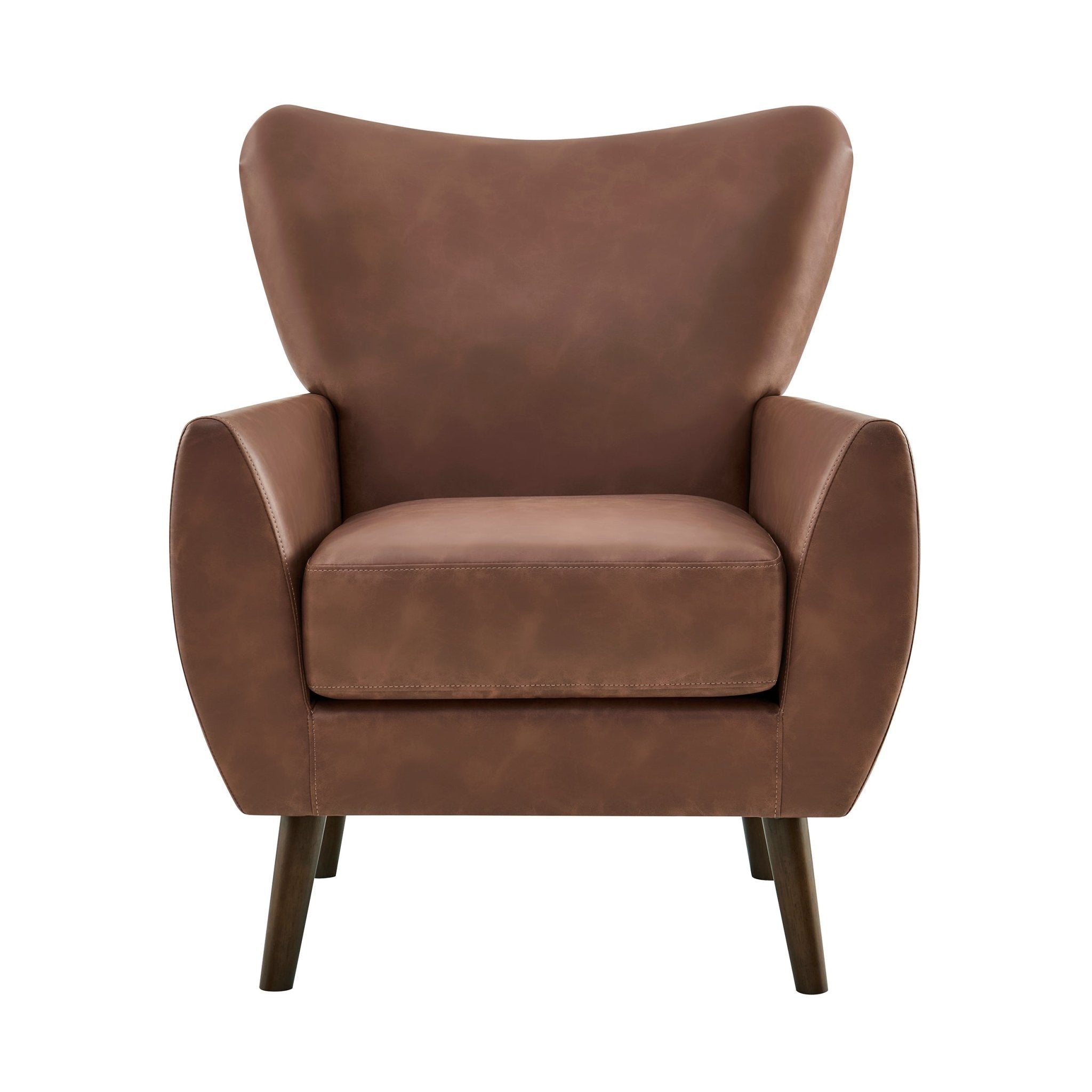 Alia Accent Chair - Faux Leather Tan