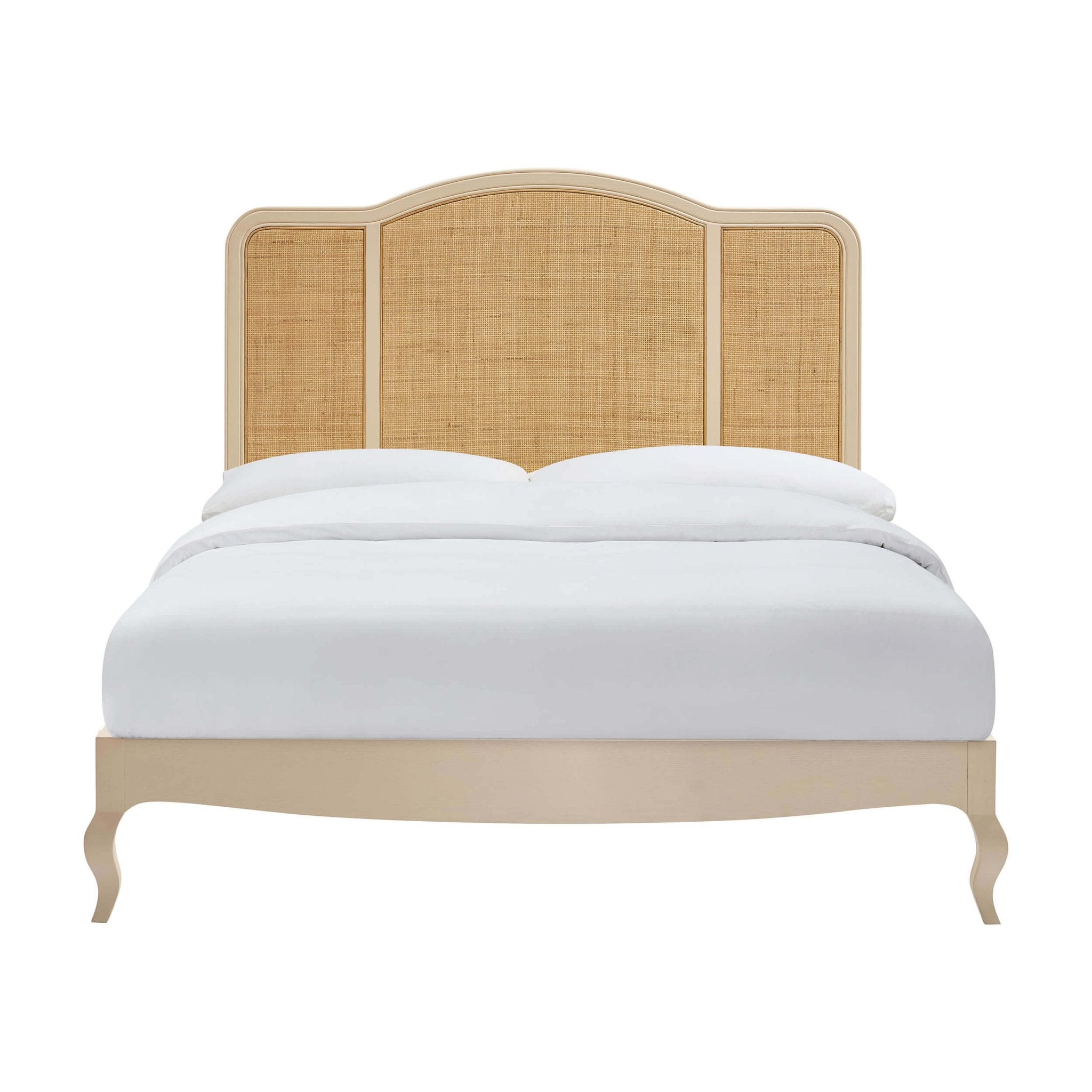 Annecy Rattan Bed Frame - Cream