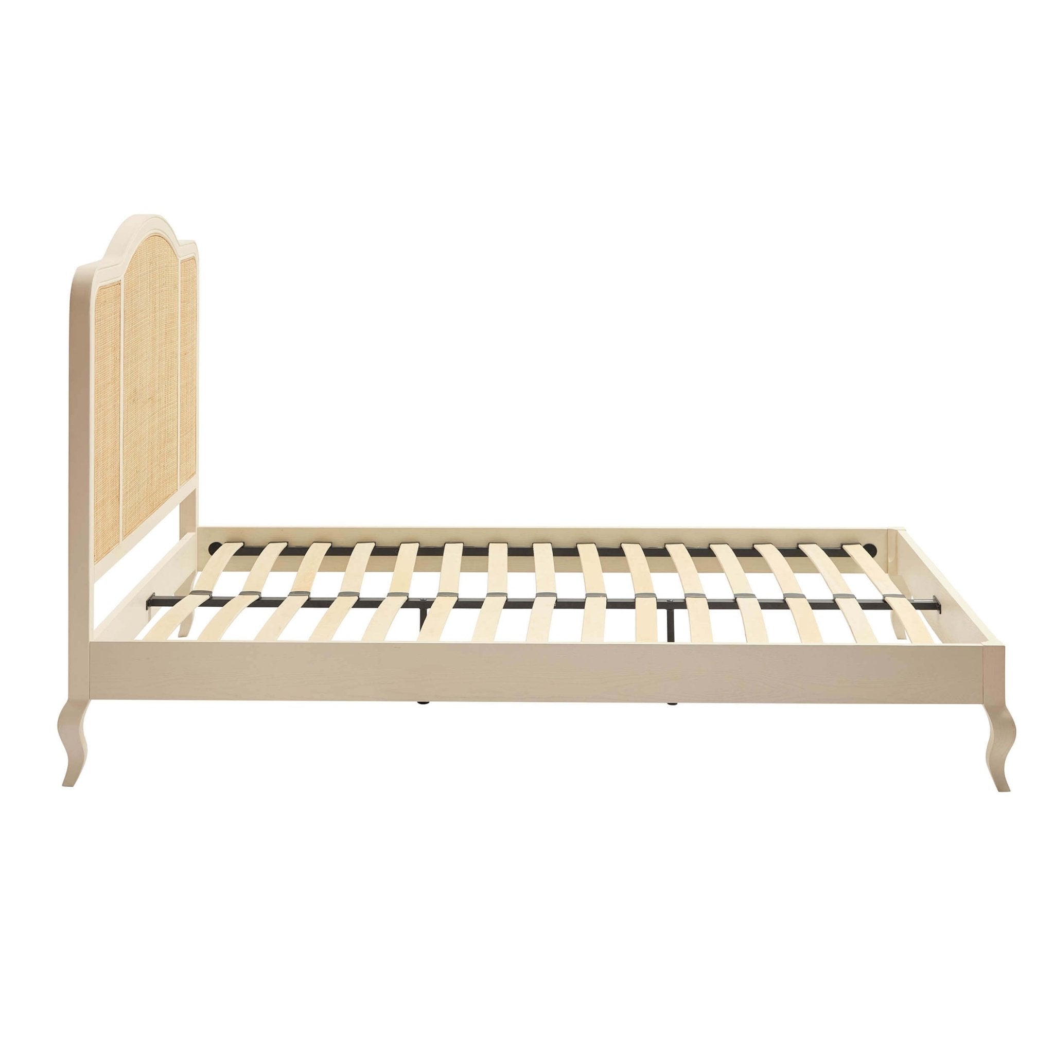 Annecy Rattan Bed Frame - Cream