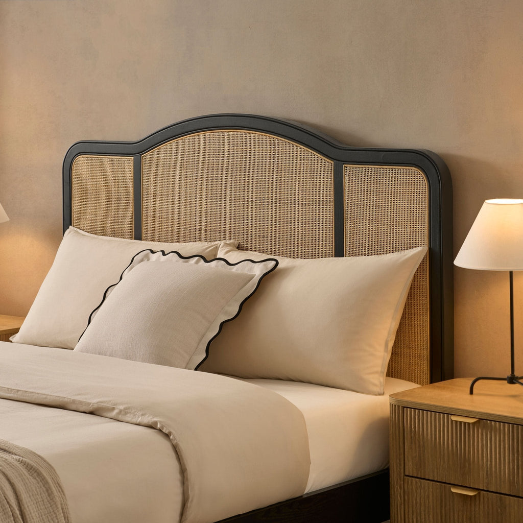 Annecy Rattan Bed Frame - Black
