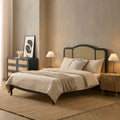 Annecy Rattan Bed Frame - Black