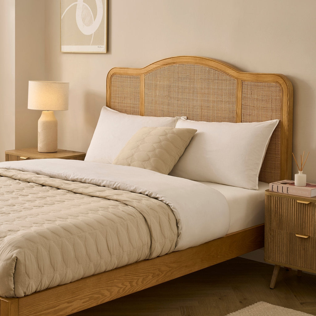 Annecy Rattan Bed Frame - Natural