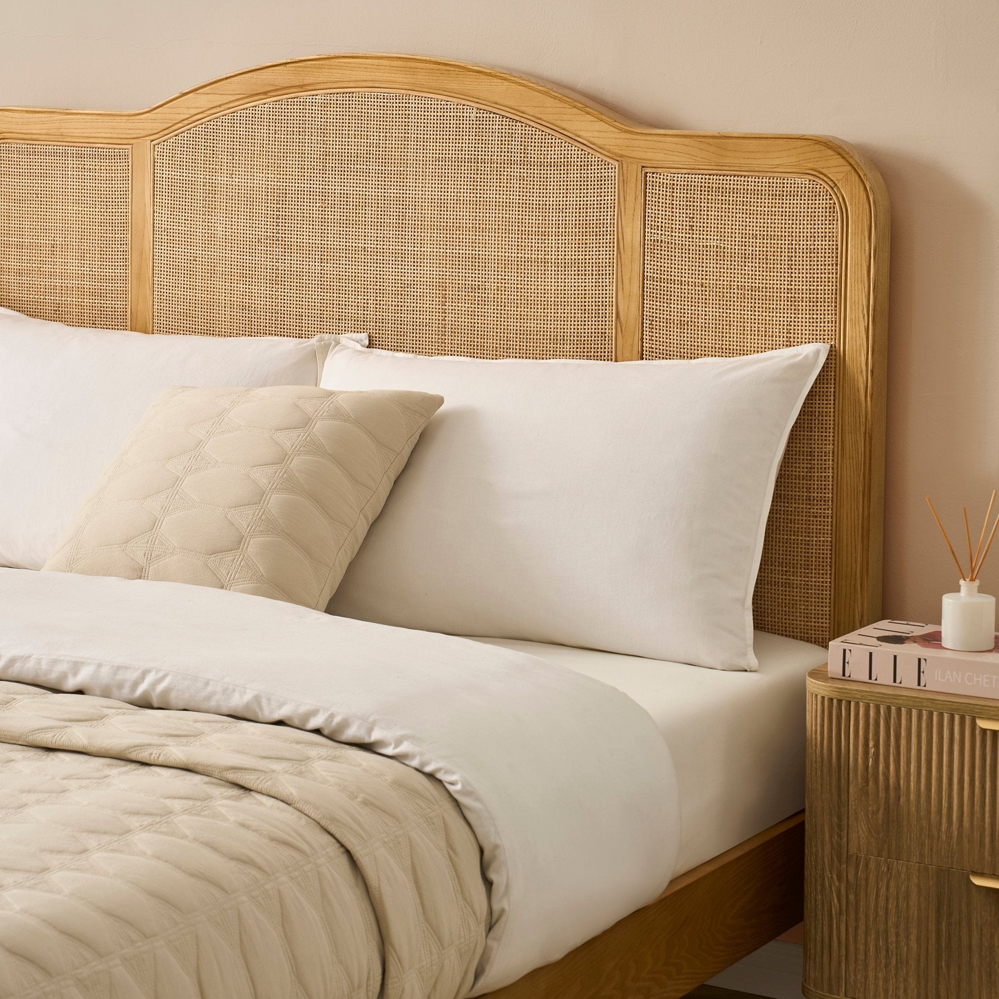 Annecy Rattan Bed Frame - Natural