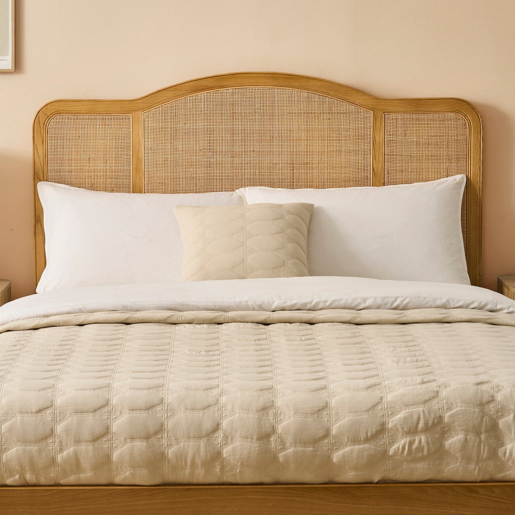 Annecy Rattan Bed Frame - Natural