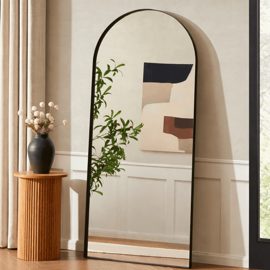 Arched Full Length Mirror - Black