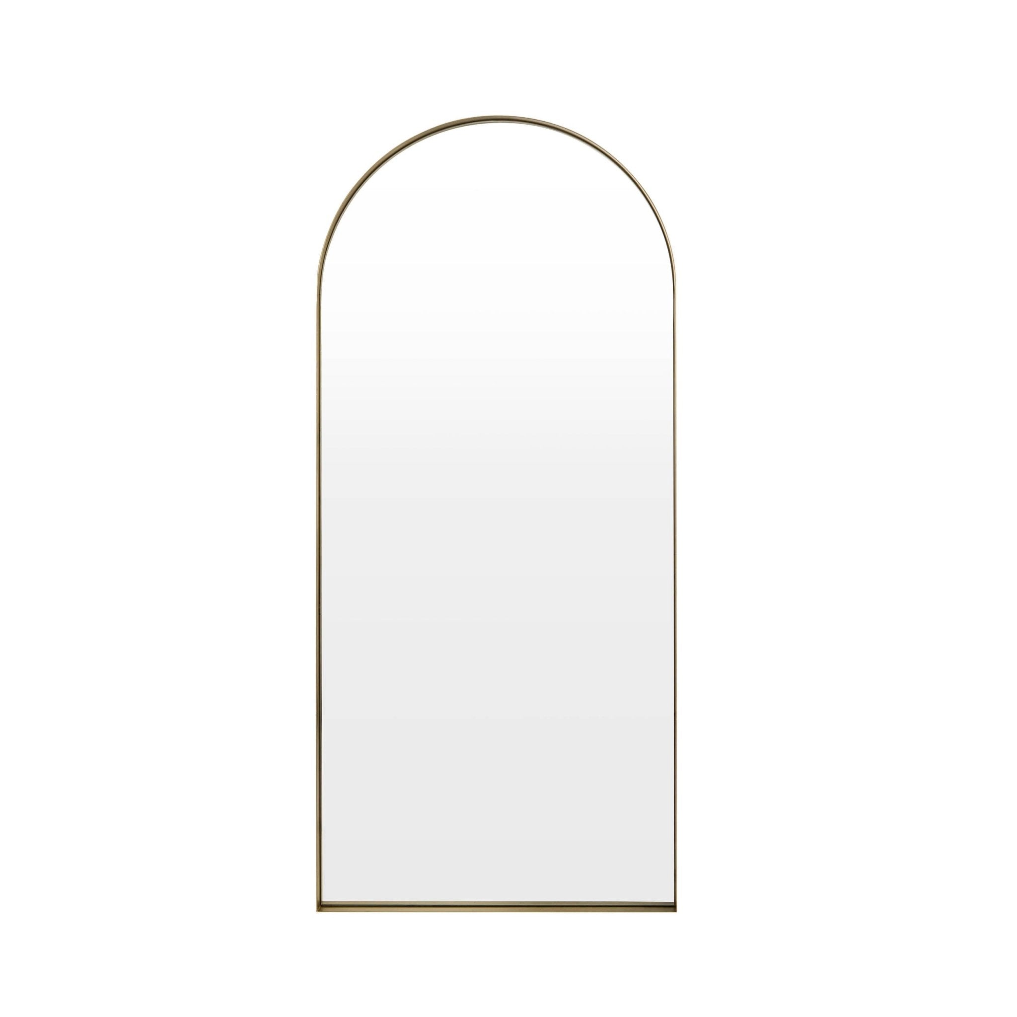 Arched Full Length Mirror - Gold