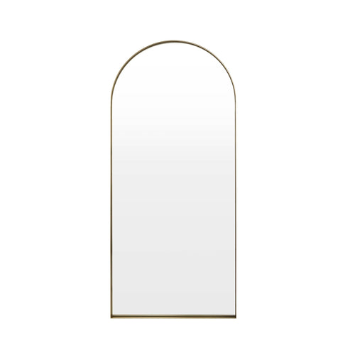 Arched Full Length Mirror - Gold