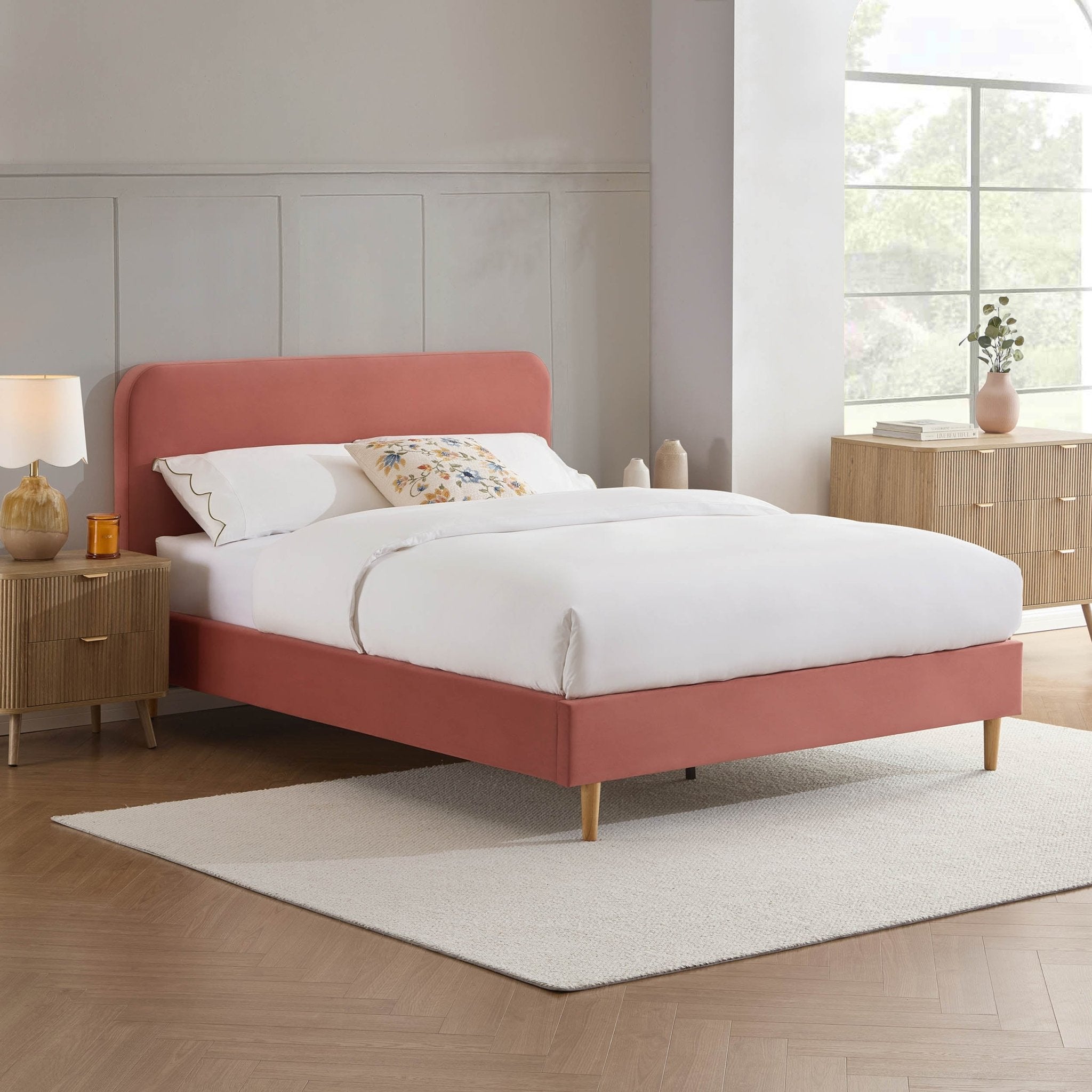 Ascot Bed Frame - Apricot