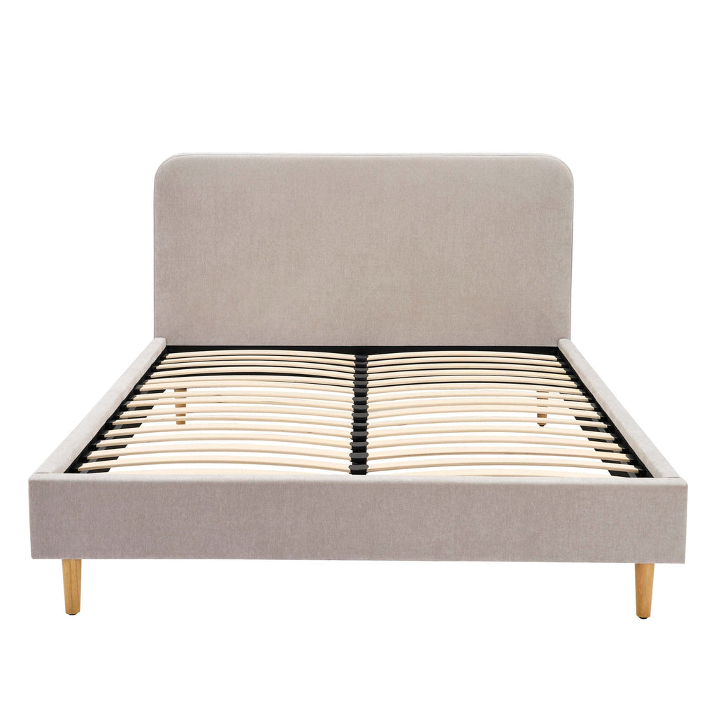 Ascot Bed Frame - Chenille Light Grey