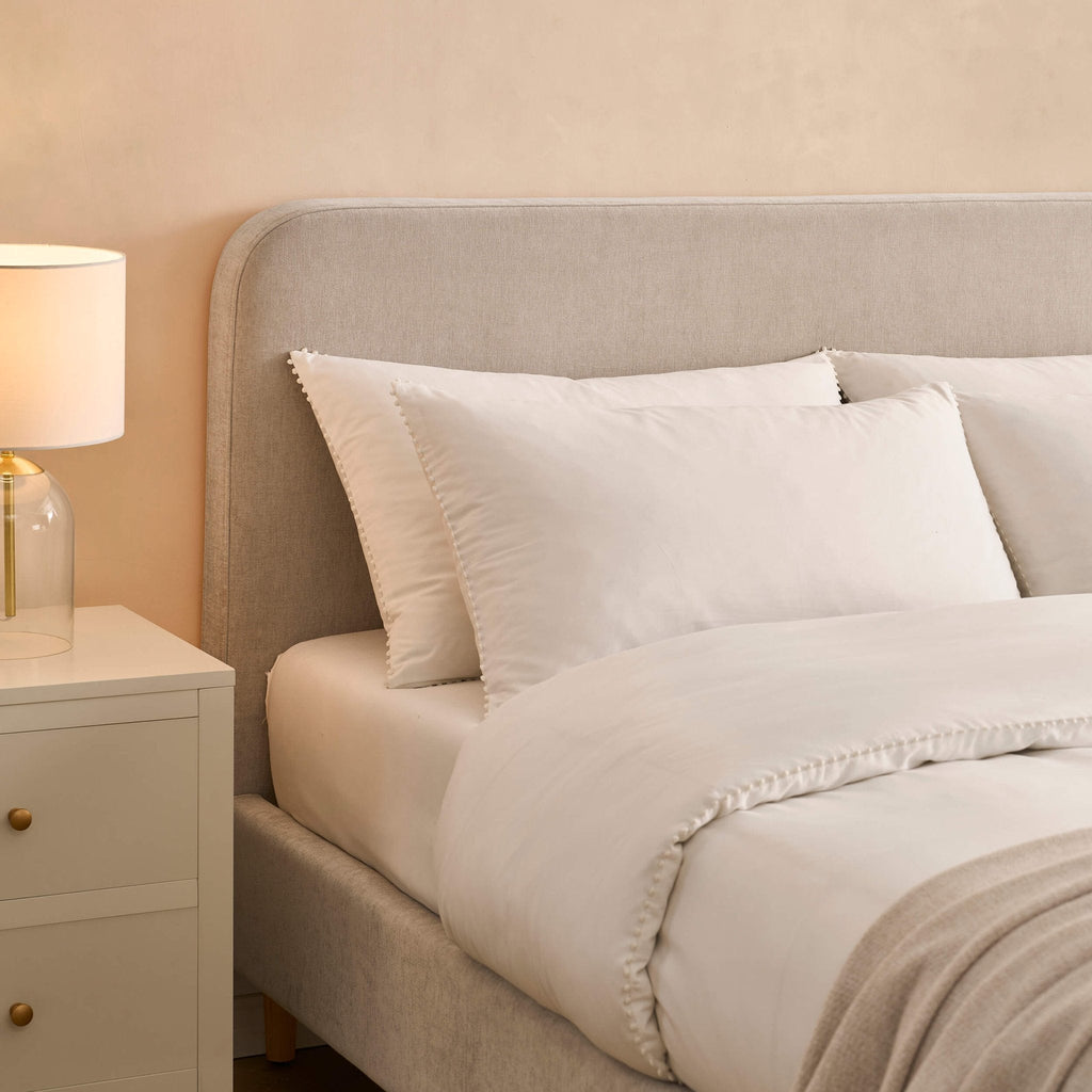 Ascot Bed Frame - Chenille Light Grey