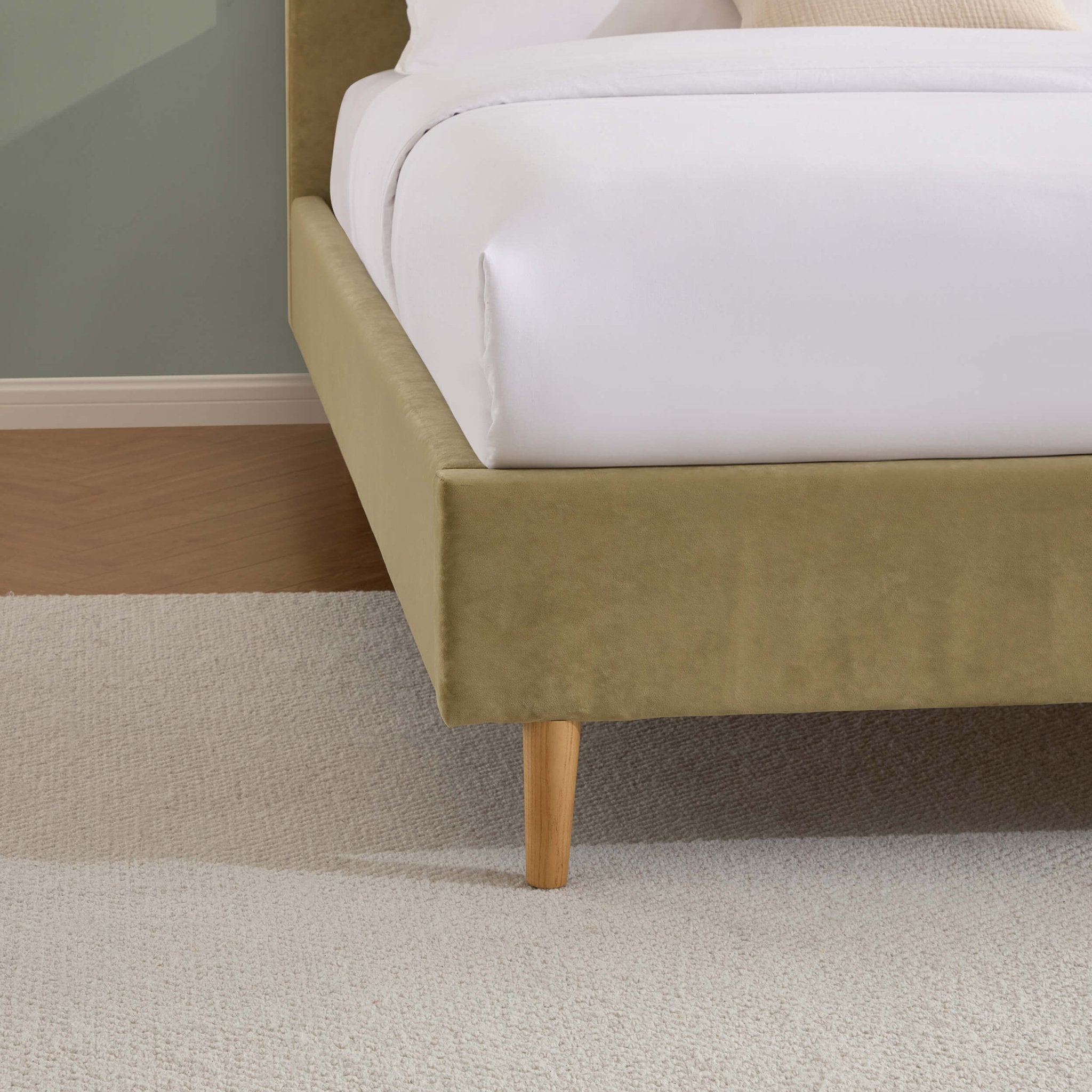 Ascot Bed Frame - Light Green
