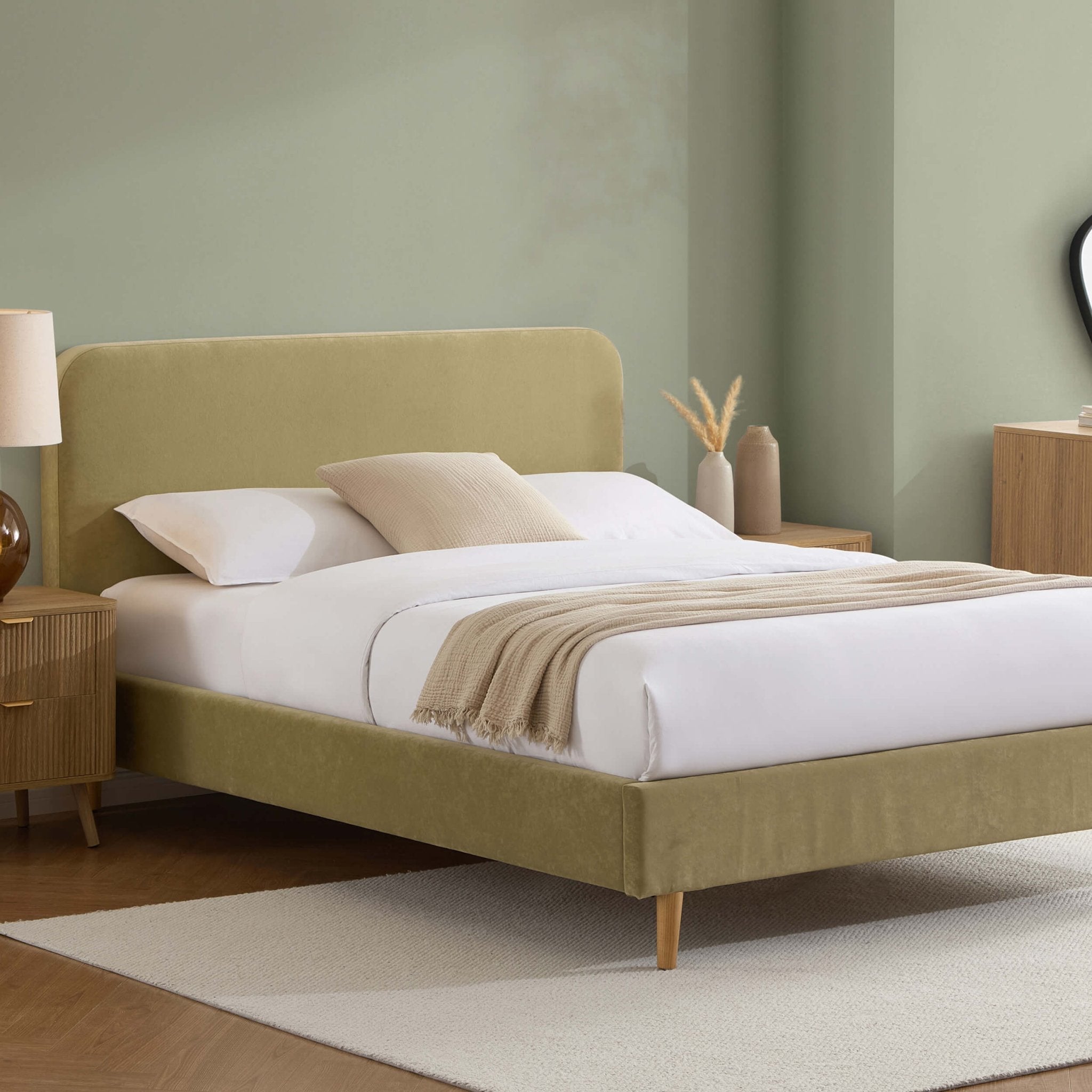 Ascot Bed Frame - Light Green
