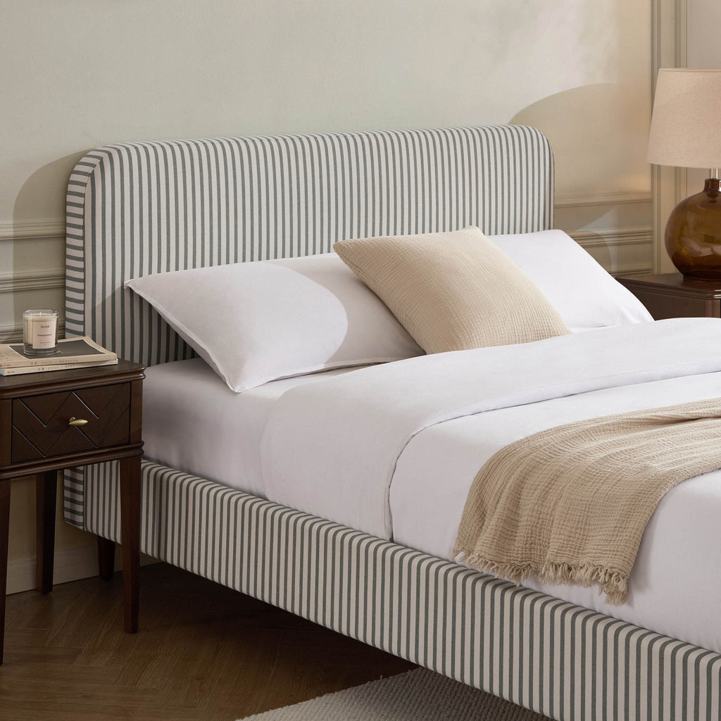 Ascot Bed Frame - Sage Stripe