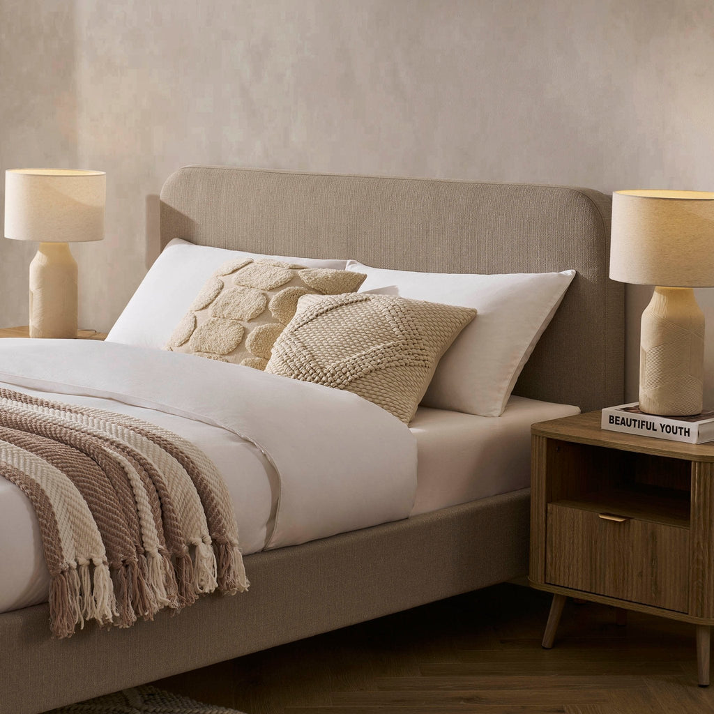 Ascot Bed Frame - Stone Grey