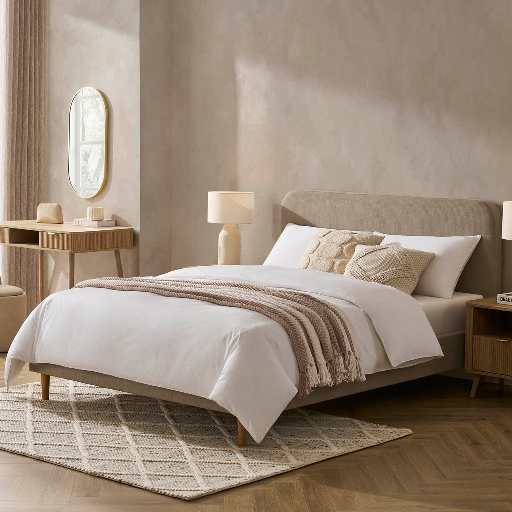 Ascot Bed Frame - Stone Grey
