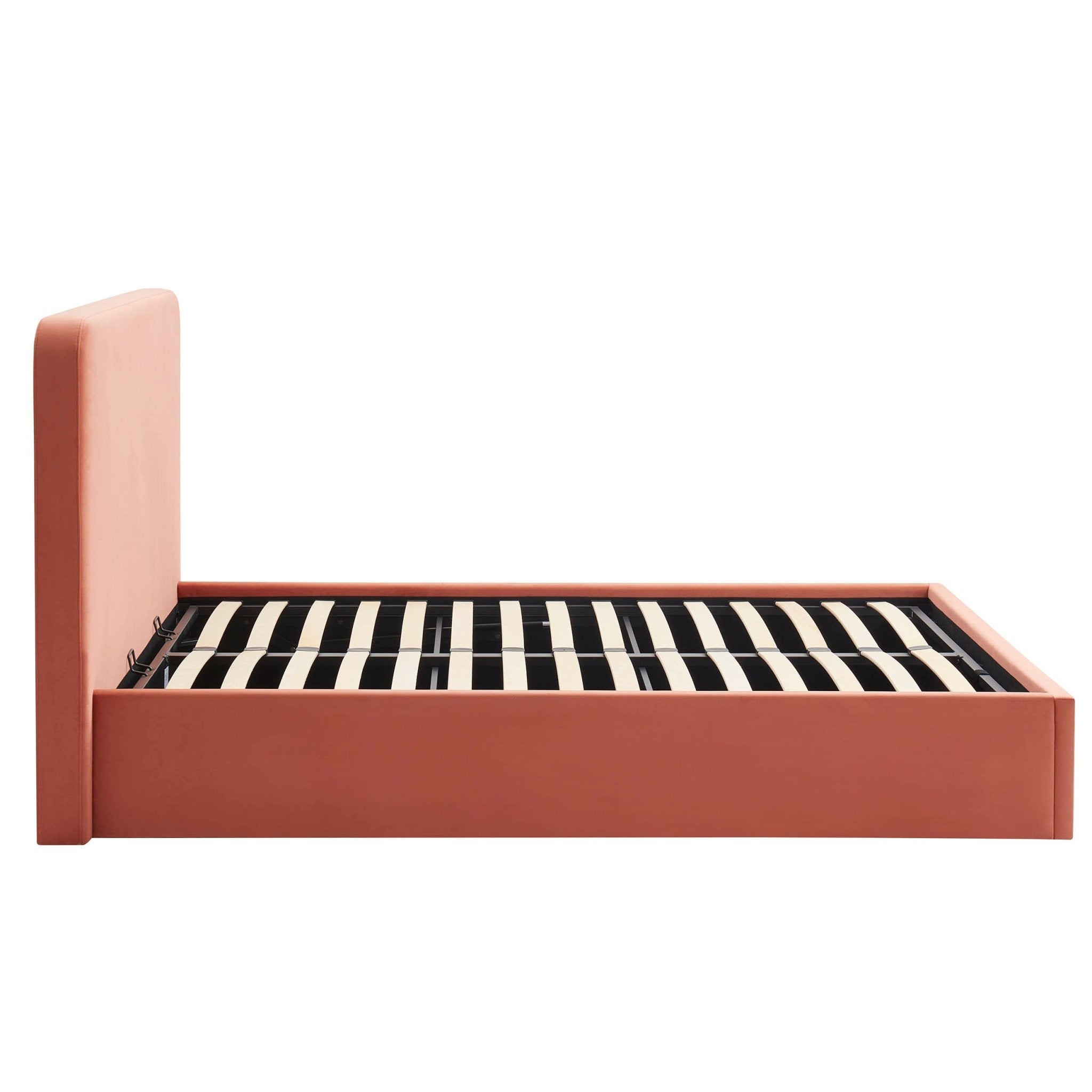 Ascot Ottoman Storage Bed - Apricot