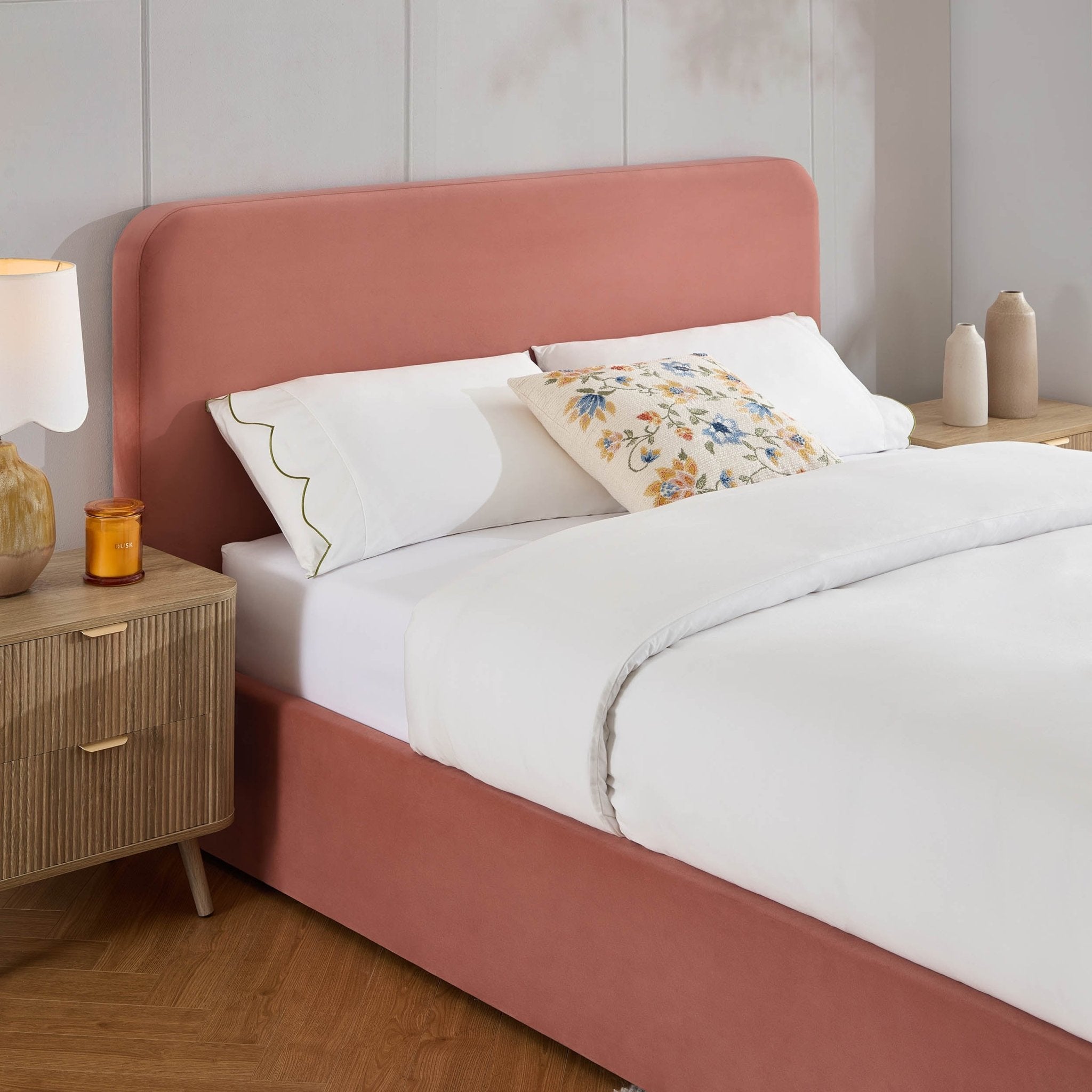 Ascot Ottoman Storage Bed - Apricot