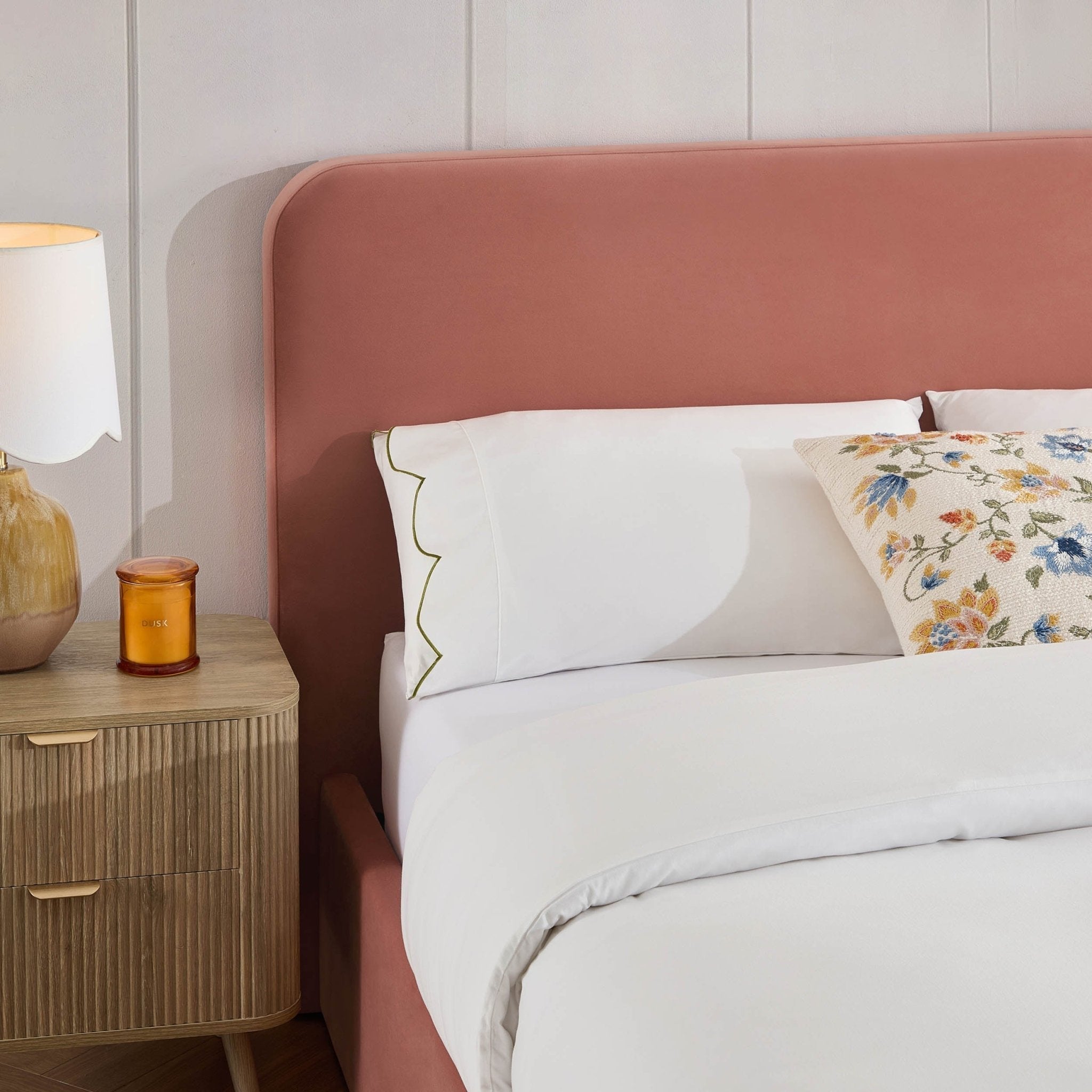Ascot Ottoman Storage Bed - Apricot
