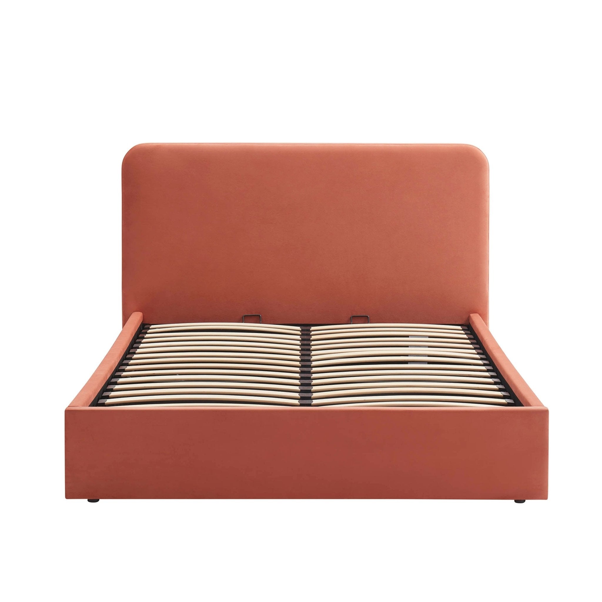 Ascot Ottoman Storage Bed - Apricot