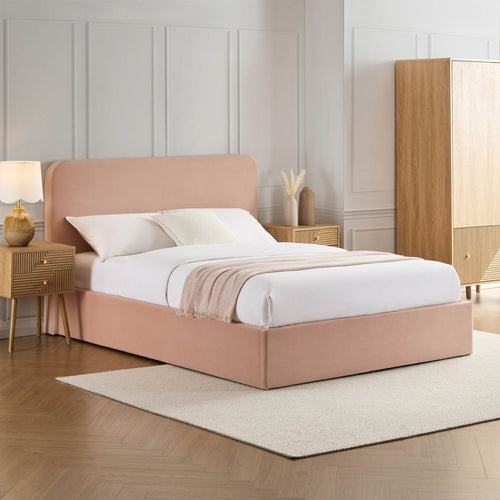 Ascot Ottoman Storage Bed - Blush