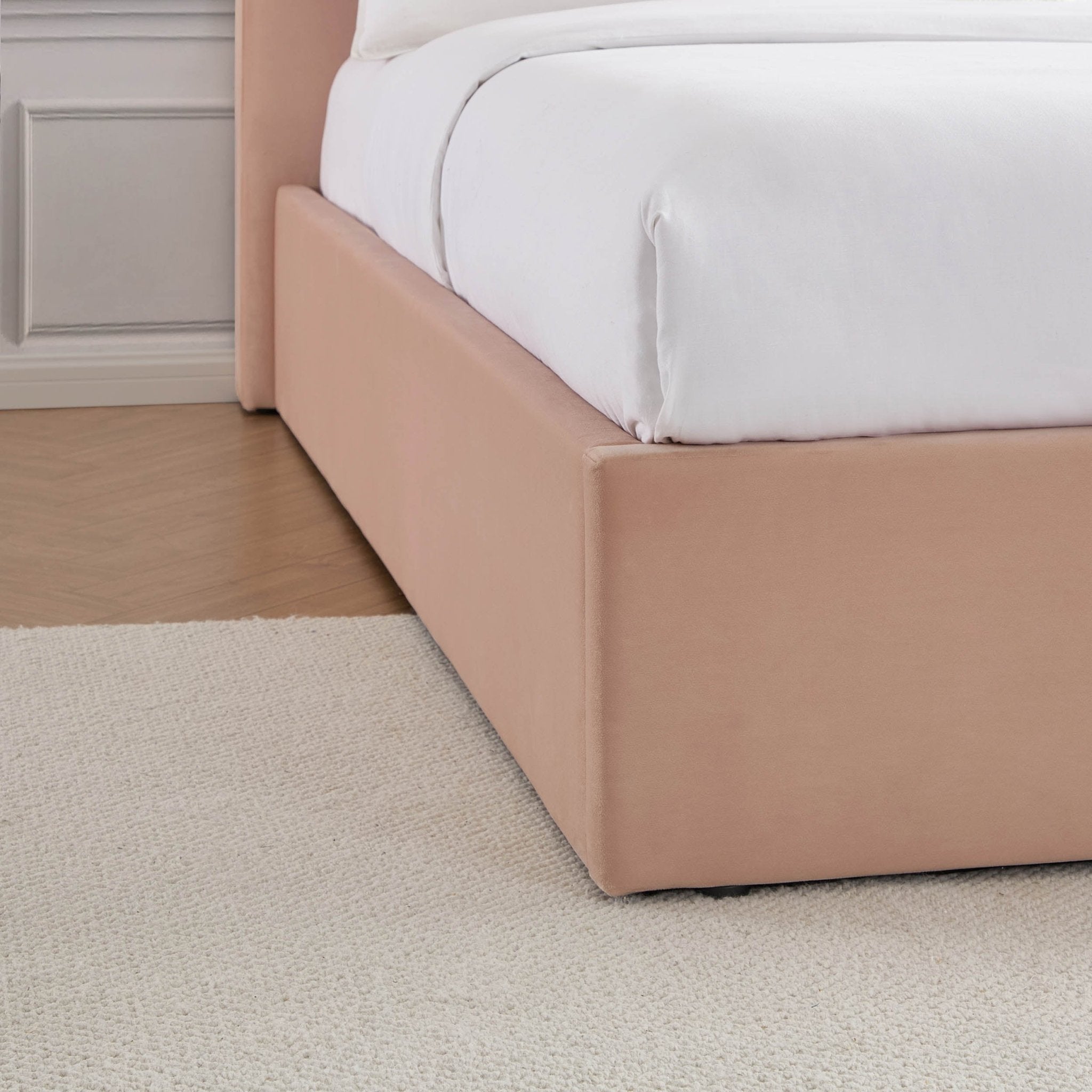 Ascot Ottoman Storage Bed - Blush