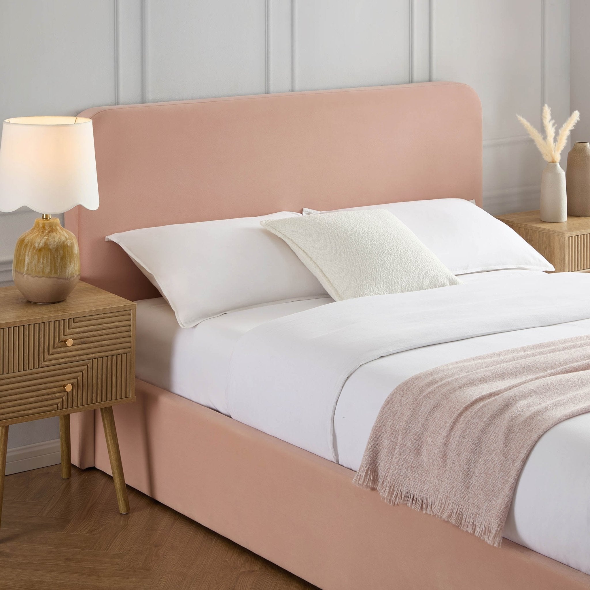 Ascot Ottoman Storage Bed - Blush