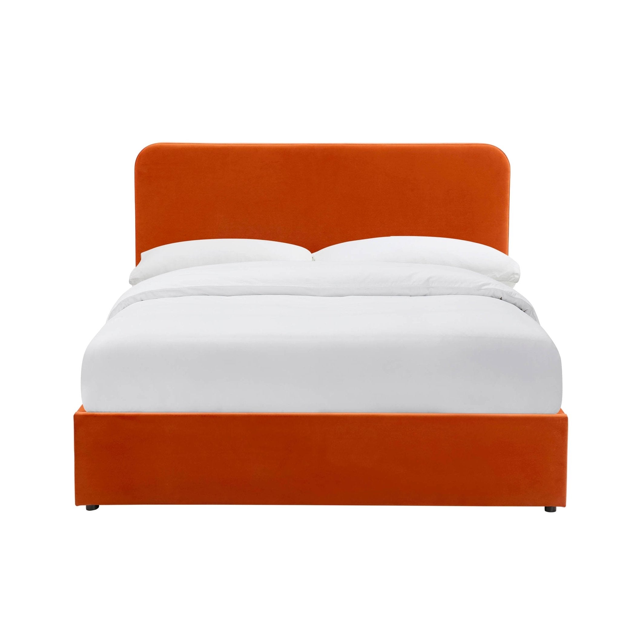 Ascot Ottoman Storage Bed - Bright Orange