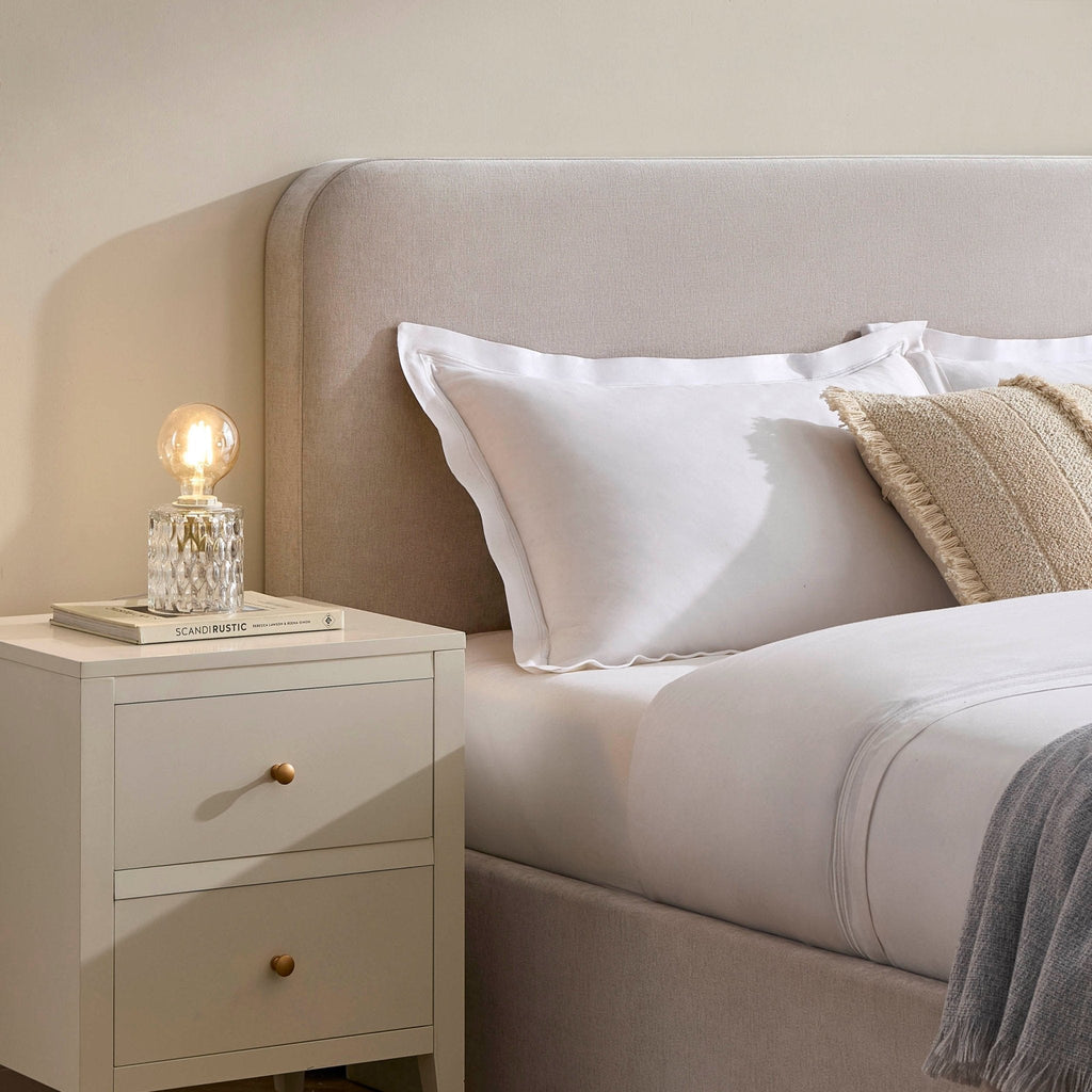 Ascot Ottoman Storage Bed - Chenille Light Grey