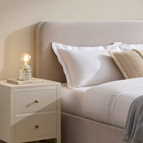 Ascot Ottoman Storage Bed - Chenille Light Grey