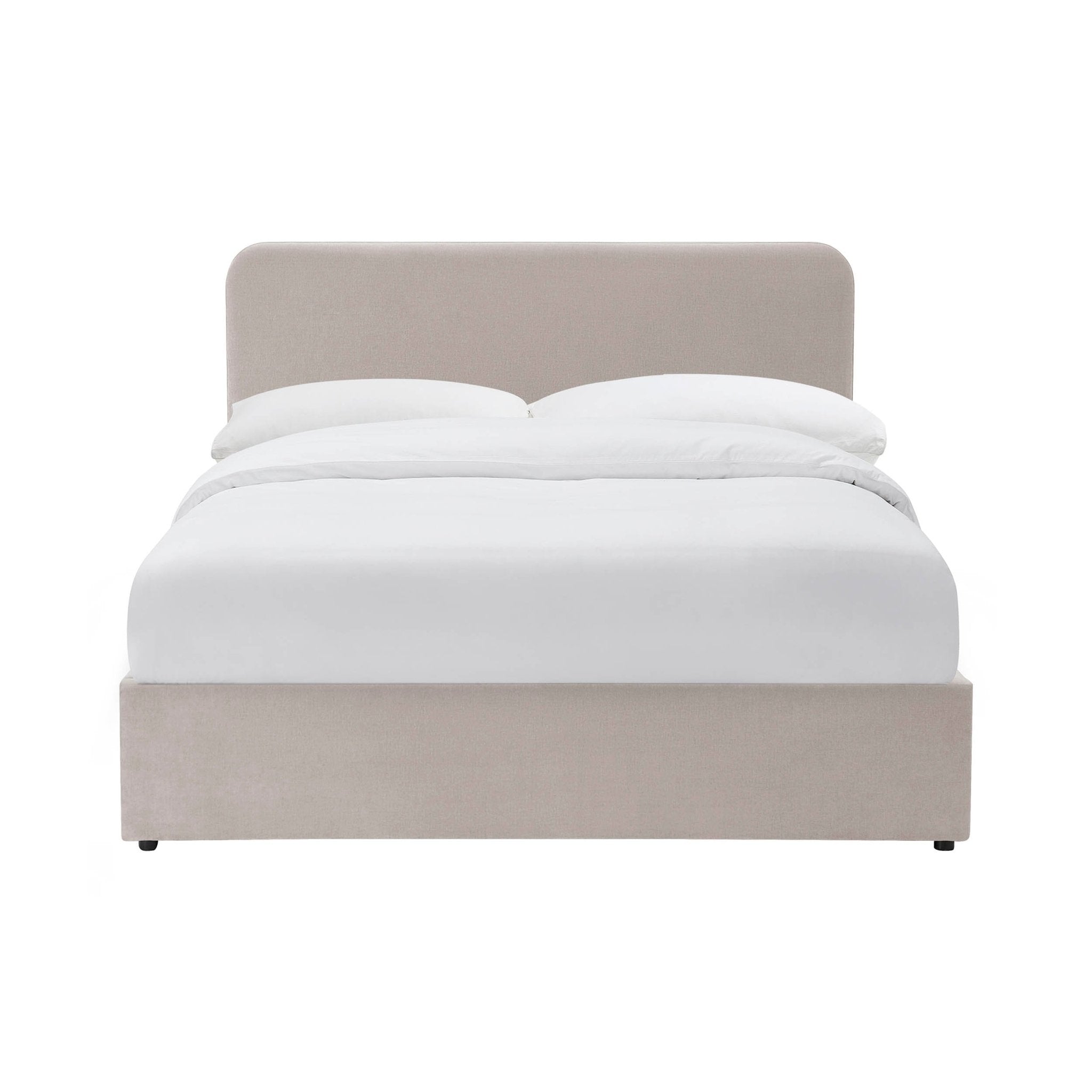 Ascot Ottoman Storage Bed - Chenille Light Grey