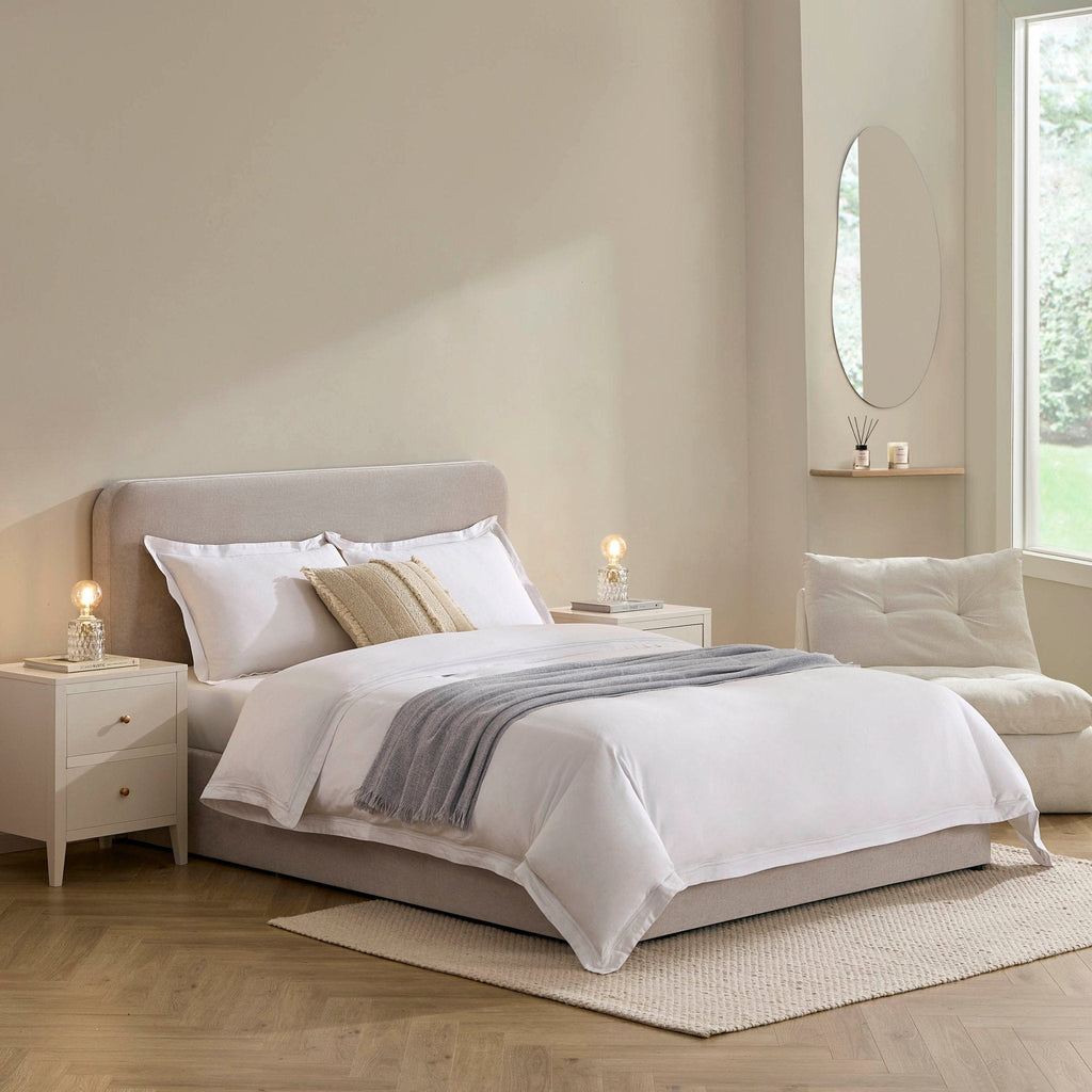 Ascot Ottoman Storage Bed - Chenille Light Grey