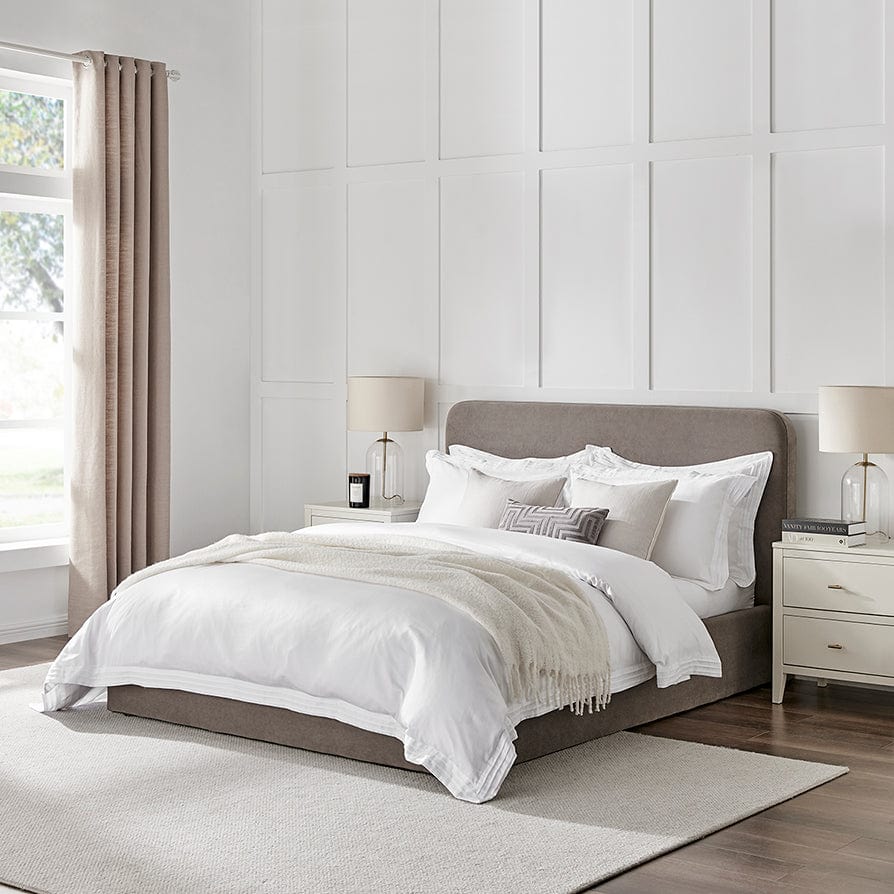 Ascot Ottoman Storage Bed - Taupe