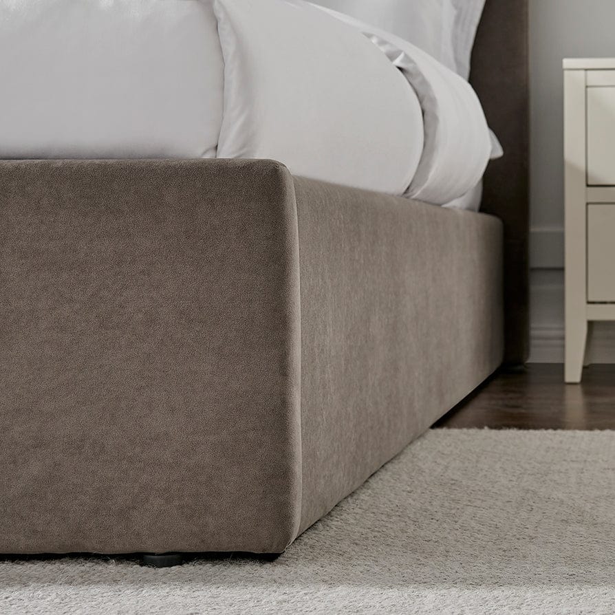 Ascot Ottoman Storage Bed - Taupe