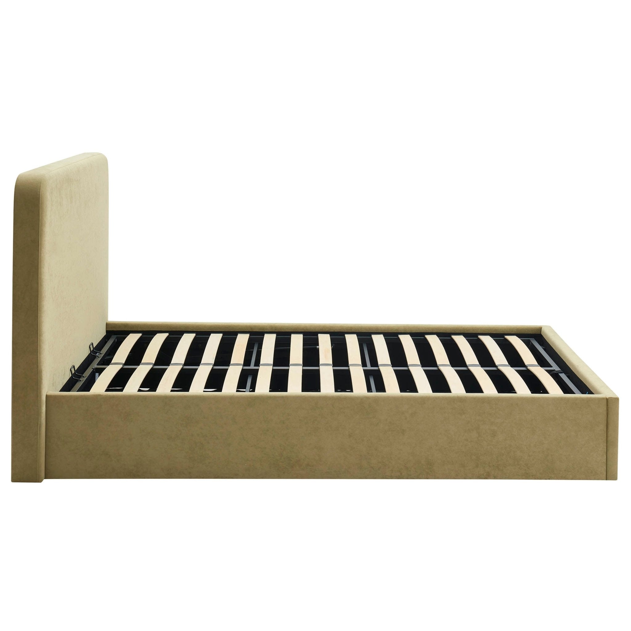 Ascot Ottoman Storage Bed - Light Green