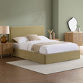 Ascot Ottoman Storage Bed - Light Green