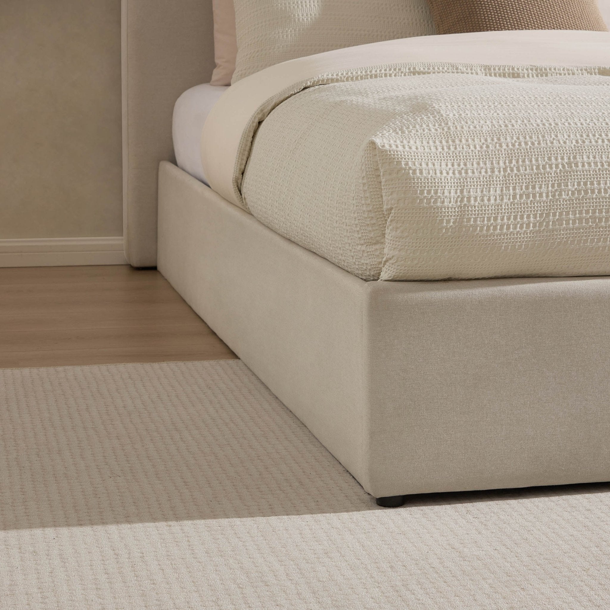 Ascot Ottoman Storage Bed - Natural