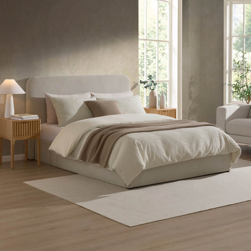 Ascot Ottoman Storage Bed - Natural