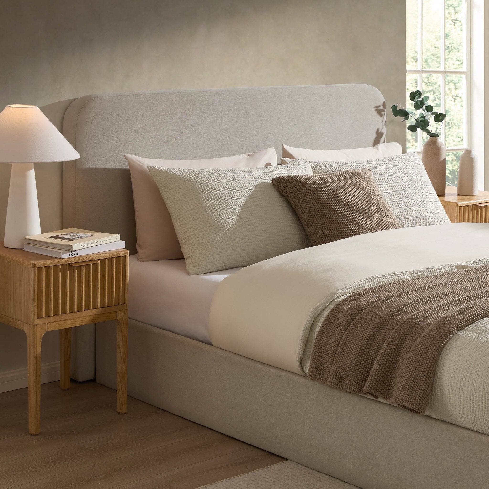 Ascot Ottoman Storage Bed - Natural